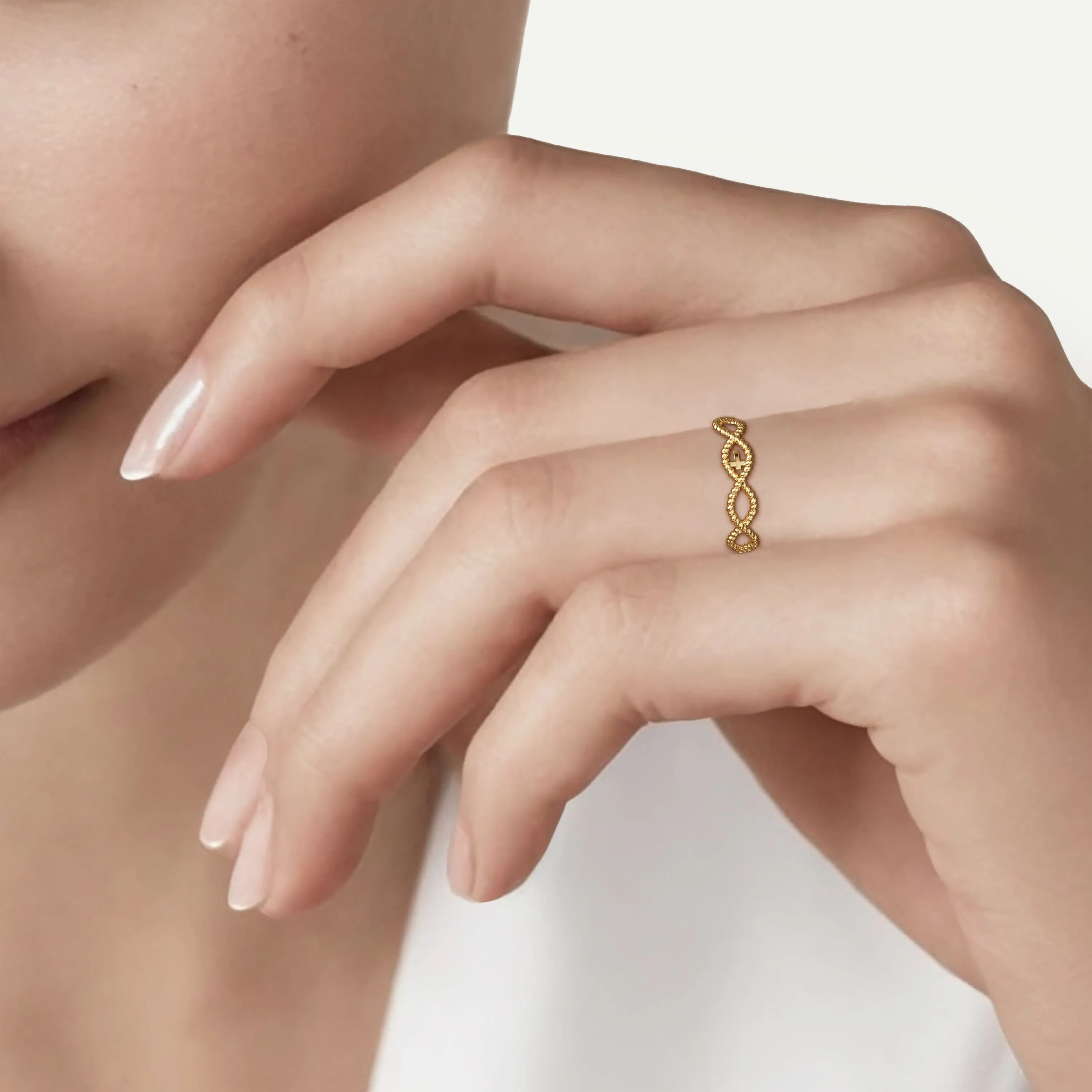 Cord Jesus Fish Ring sold by Vanimy Jewelry product image thumbnail 2