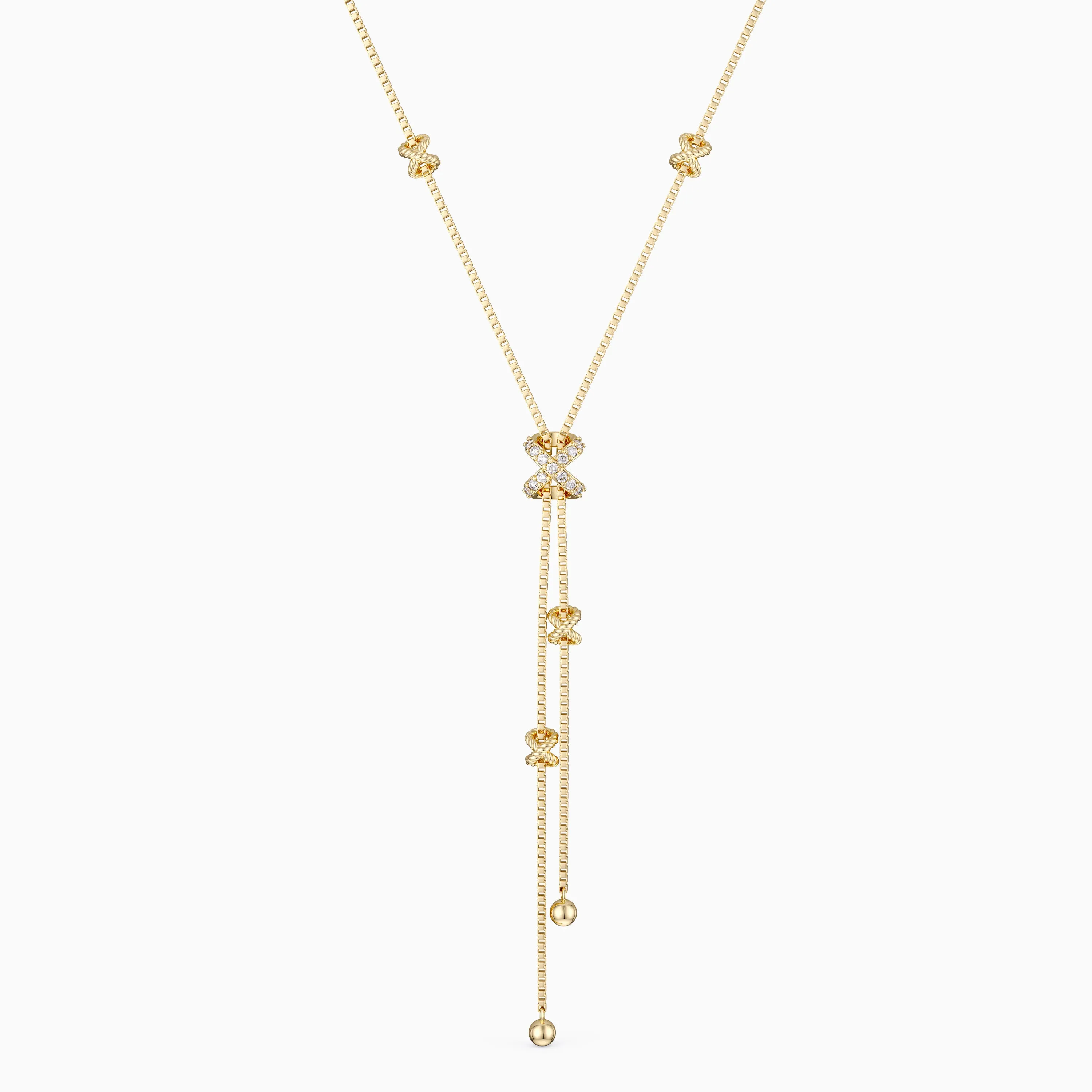 Delicate Cord Y Necklace sold by Vanimy Jewelry