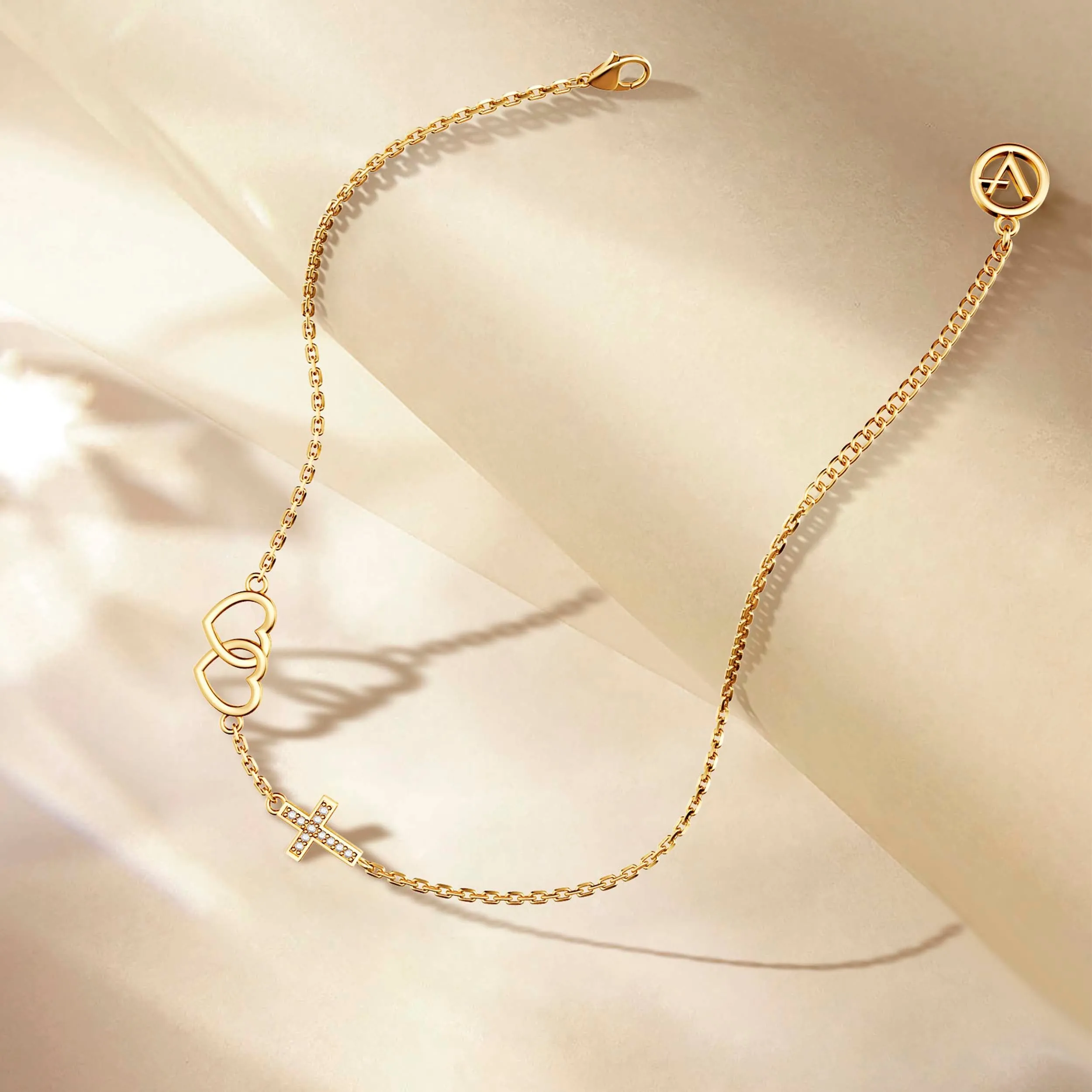 Interlocking Heart to Heart Bracelet sold by Vanimy Jewelry product image thumbnail 4