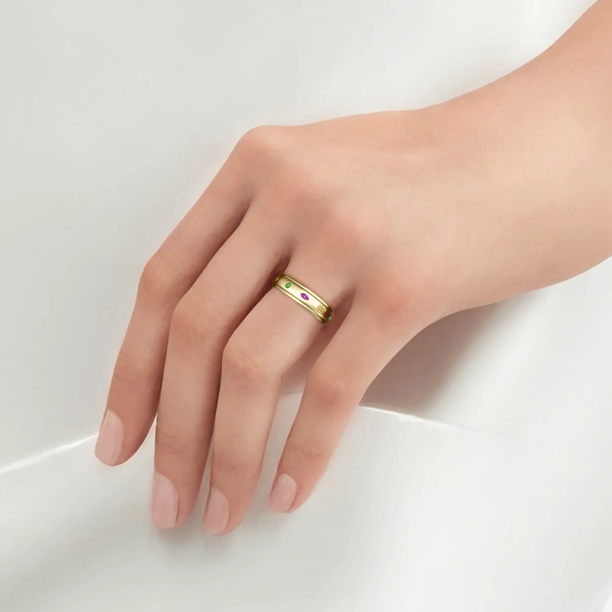 Soleil Celestial Meditations Spinner Fidget Ring For Anxiety Relief sold by Vanimy Jewelry product image thumbnail 4