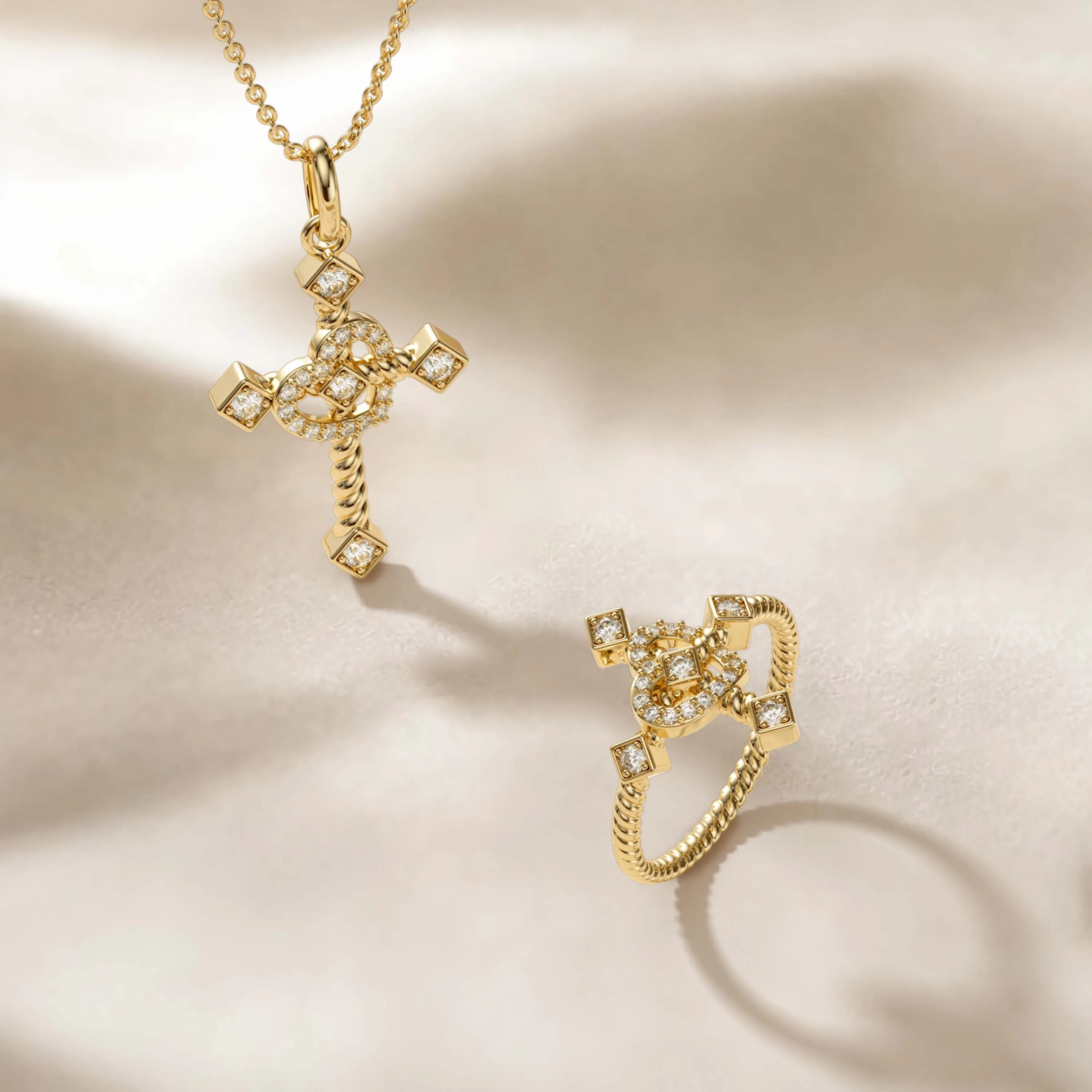 Heart Cross Cord Necklace sold by Vanimy Jewelry product image thumbnail 4