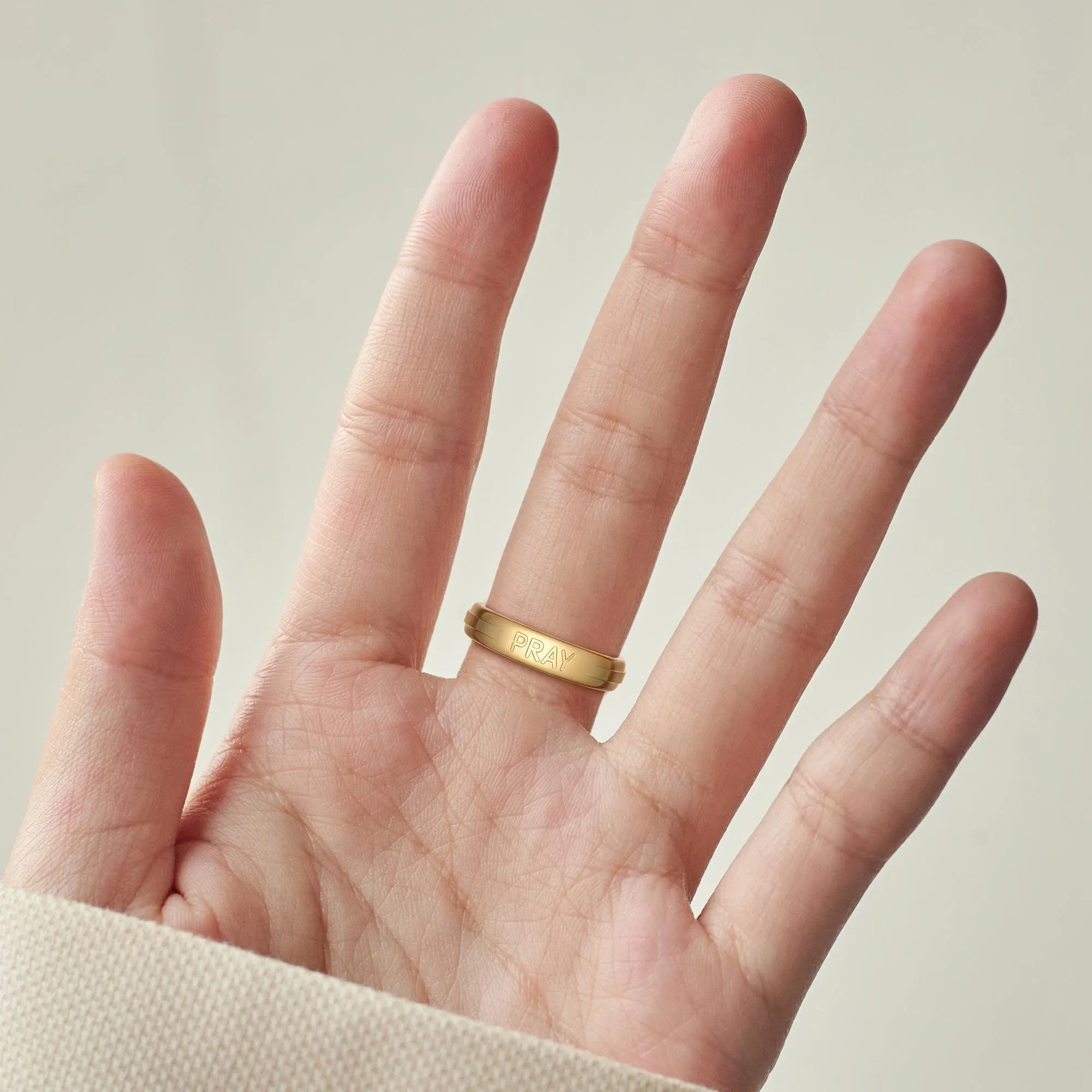 Customized Cross Pray Bands Ring sold by Vanimy Jewelry product image thumbnail 5