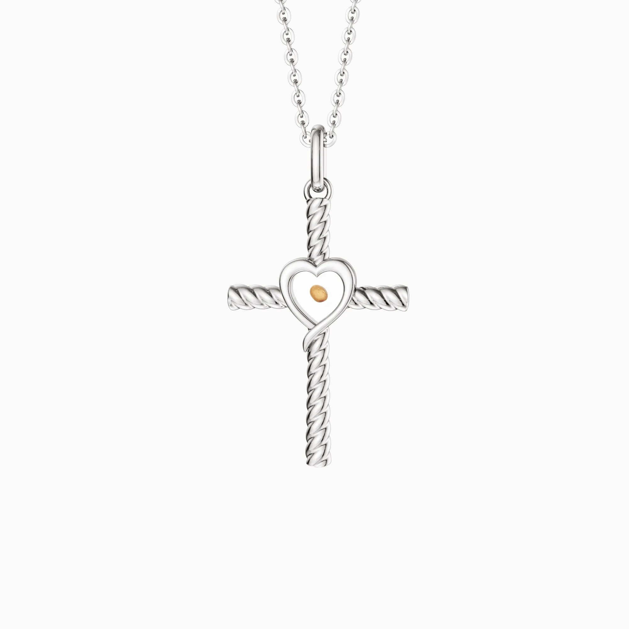 Heart of Mustard Seed Cross Necklace sold by Vanimy Jewelry product image thumbnail 5