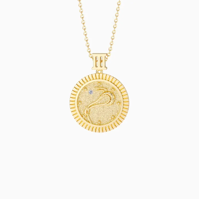 Promised Land Strength & Bravery Coin Medallion Necklace sold by Vanimy Jewelry