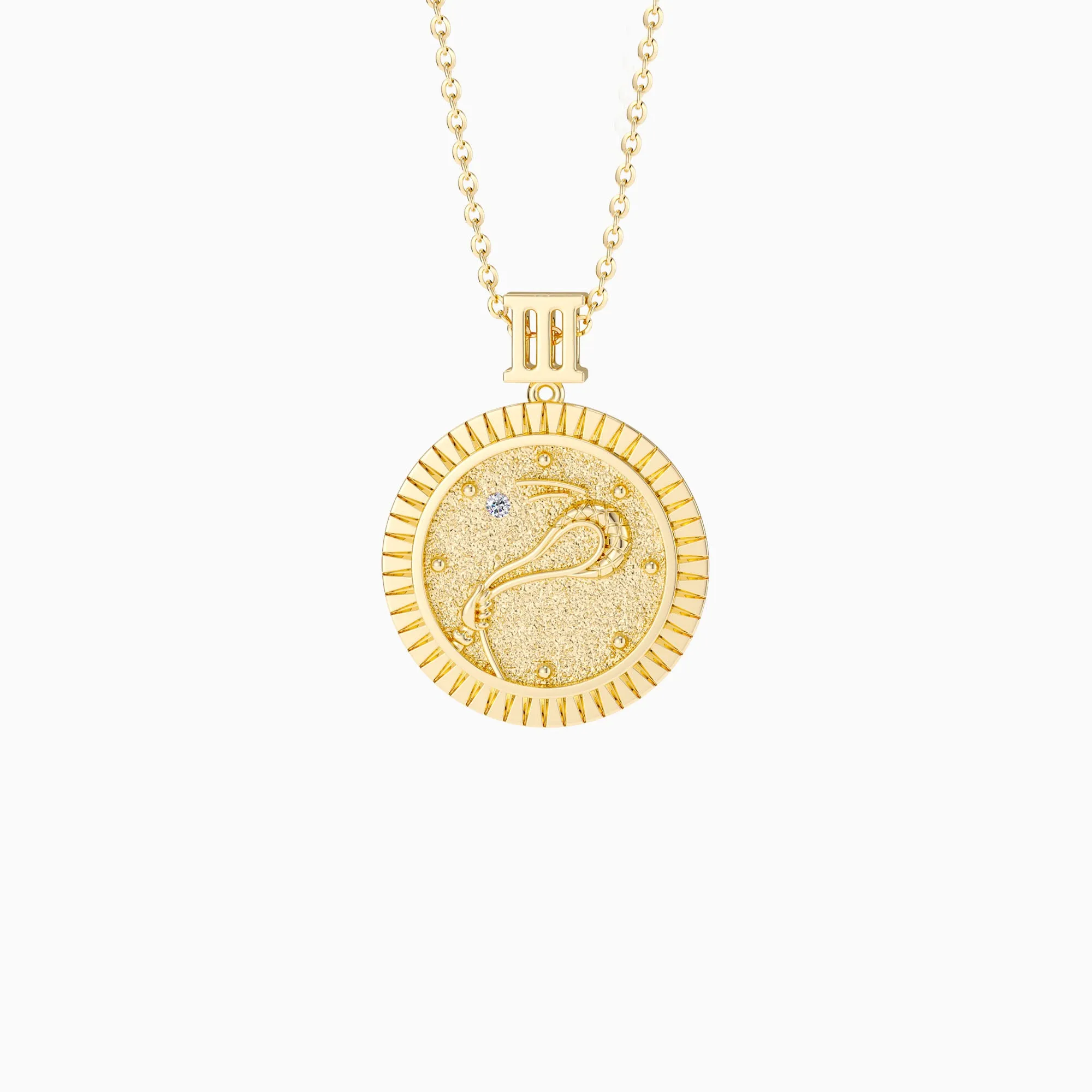 Promised Land Strength & Bravery Coin Medallion Necklace sold by Vanimy Jewelry