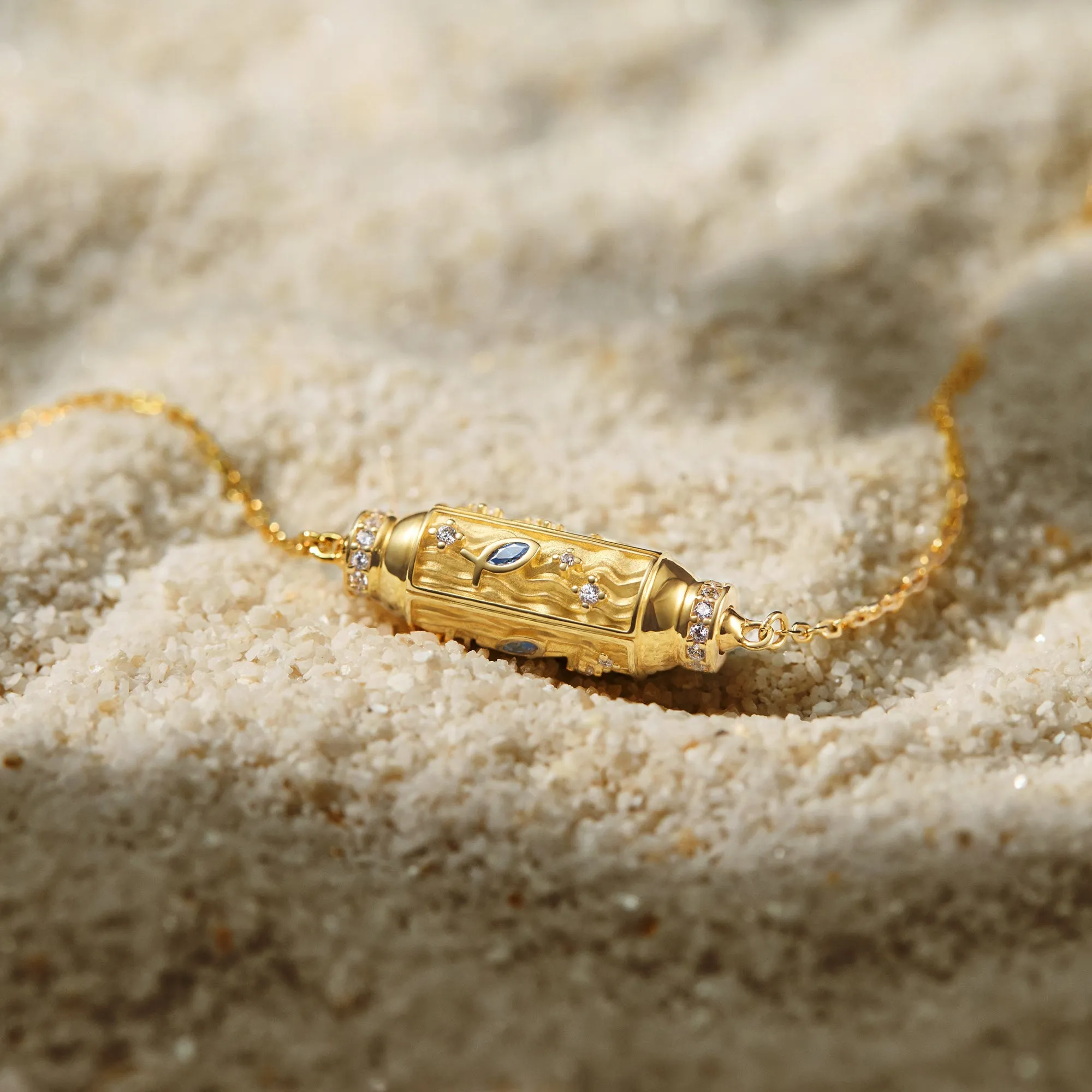 Unity Ichthys Spinner Anxiety Relief Pendant Necklace sold by Vanimy Jewelry product image thumbnail 5