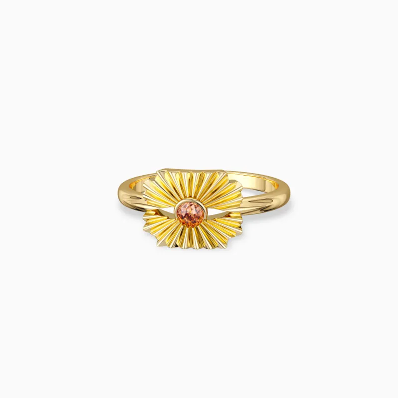 Sunrise Solitaire Ring sold by Vanimy Jewelry