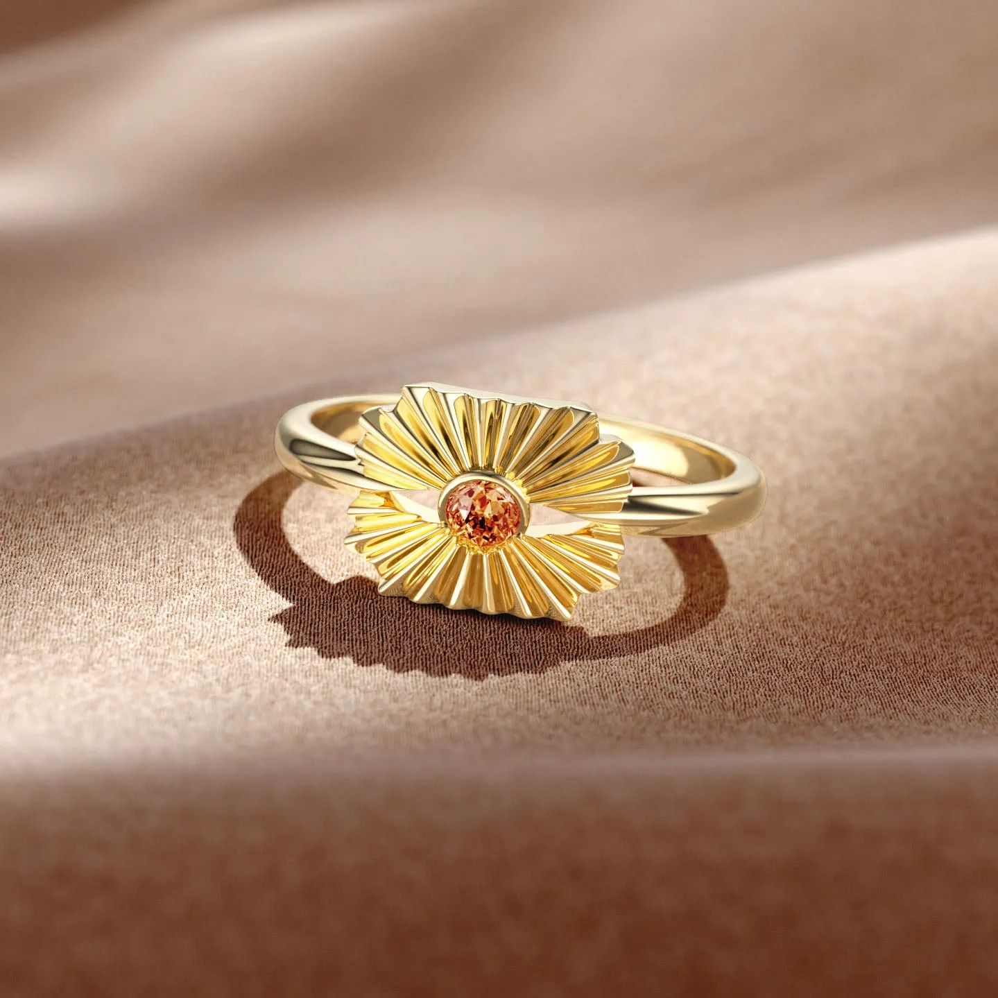 Sunrise Solitaire Ring sold by Vanimy Jewelry product image thumbnail 2