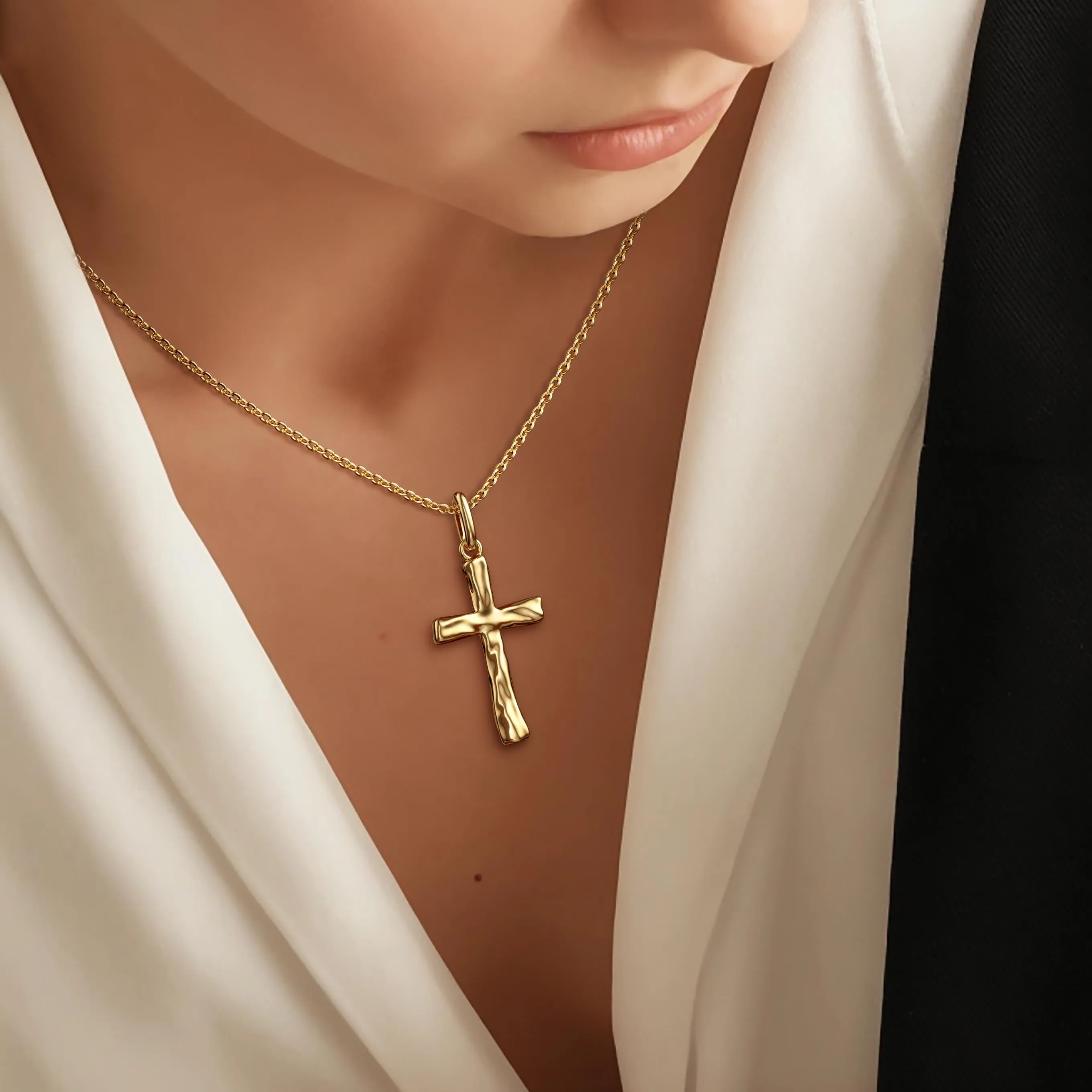 Liquid Cross Necklace sold by Vanimy Jewelry product image thumbnail 2