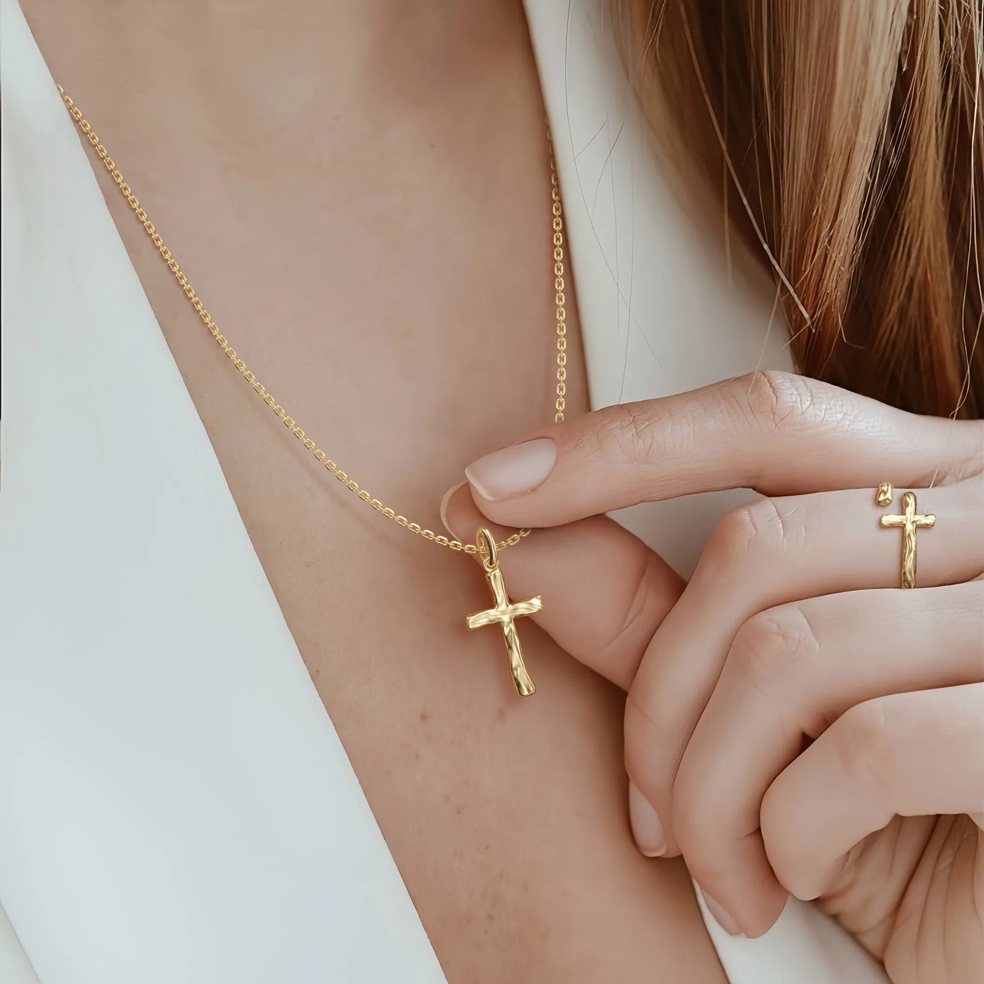 Liquid Cross Necklace sold by Vanimy Jewelry product image thumbnail 3