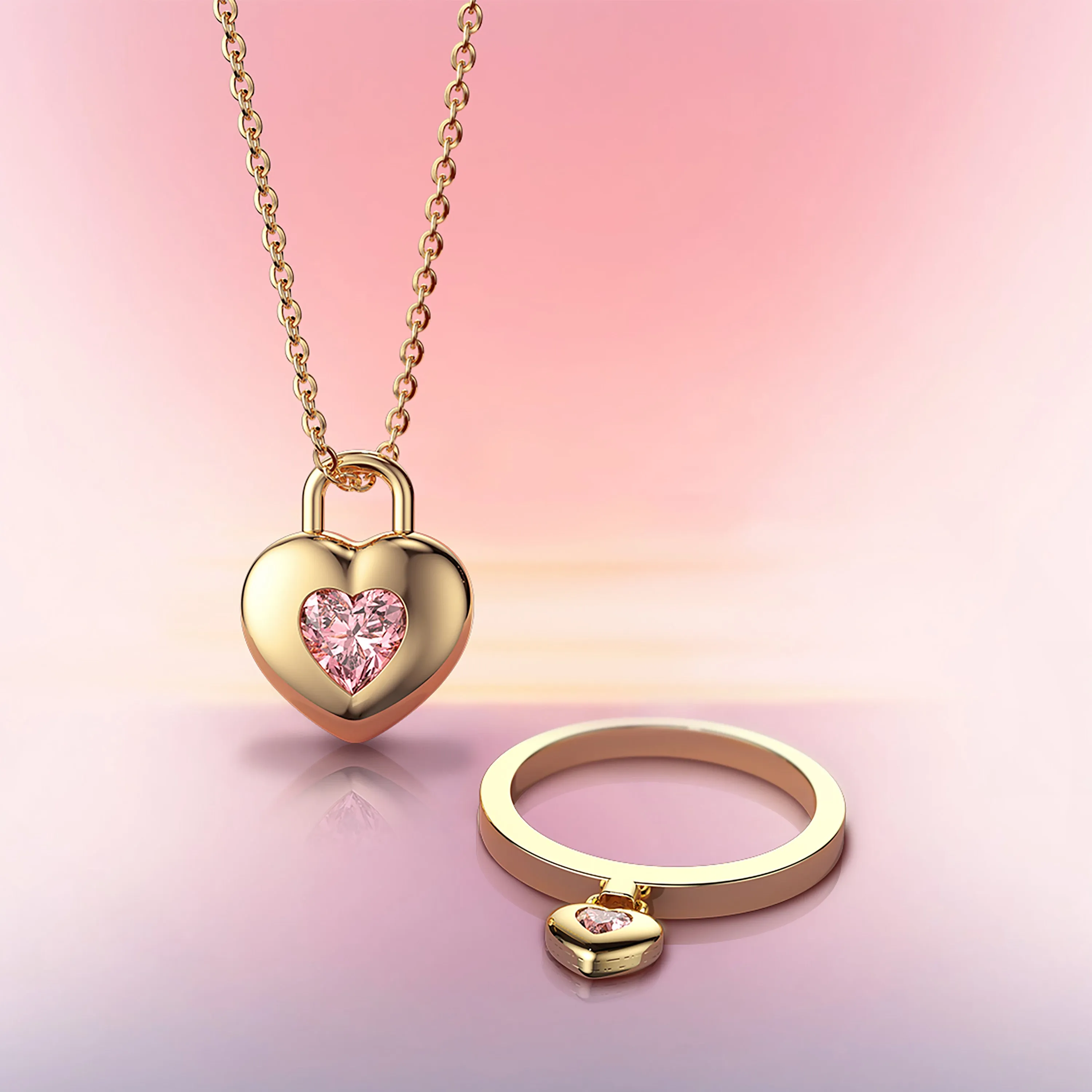 Love Lock Pendant Necklace sold by Vanimy Jewelry product image thumbnail 5