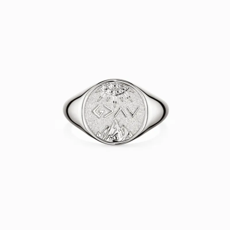 Highs And Lows Signet Ring sold by Vanimy Jewelry