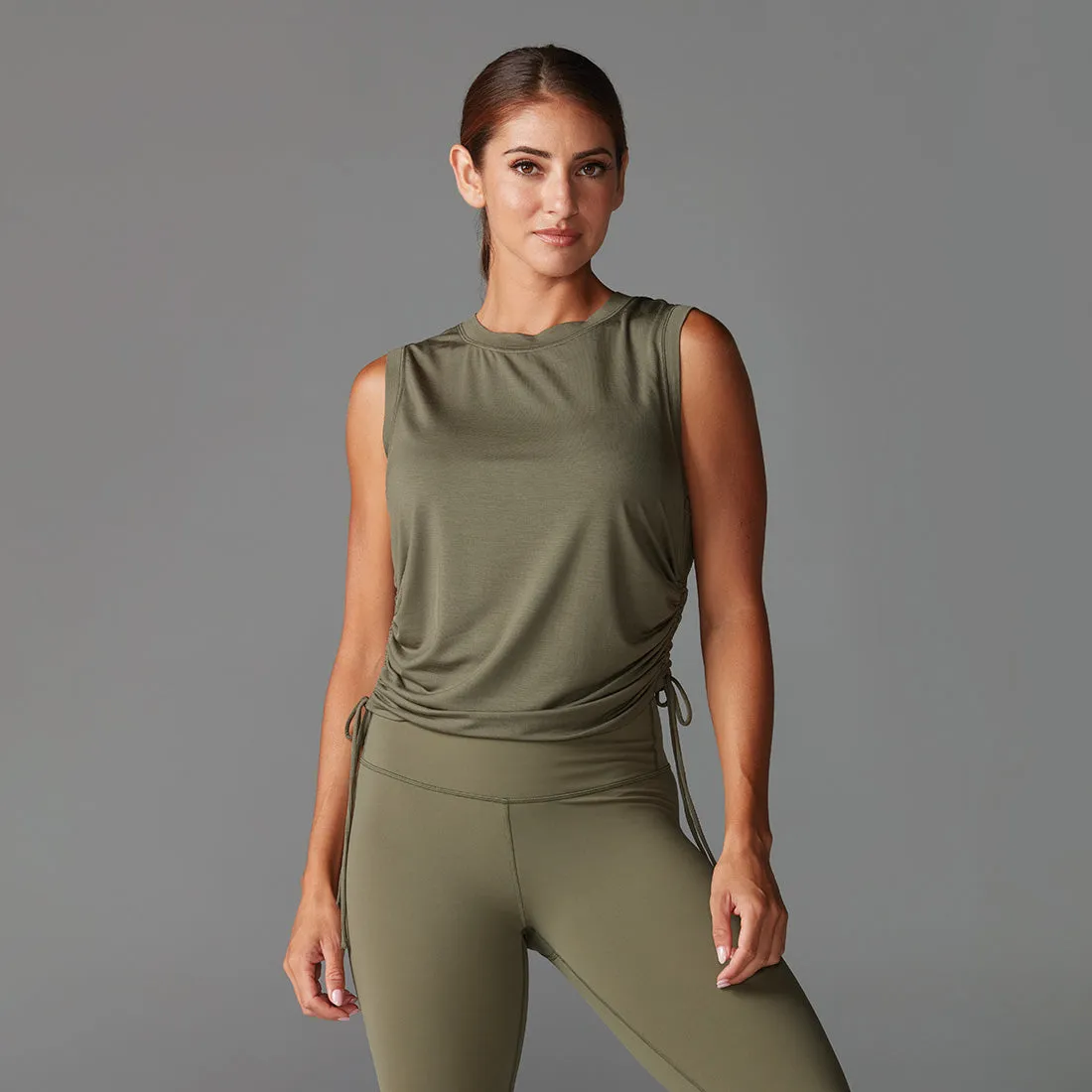 Crop Side Tie Tank sold by Tavi Active product image thumbnail 5