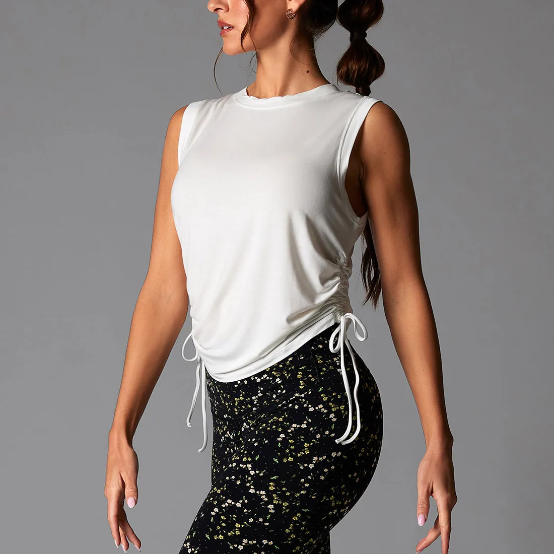 Crop Side Tie Tank sold by Tavi Active