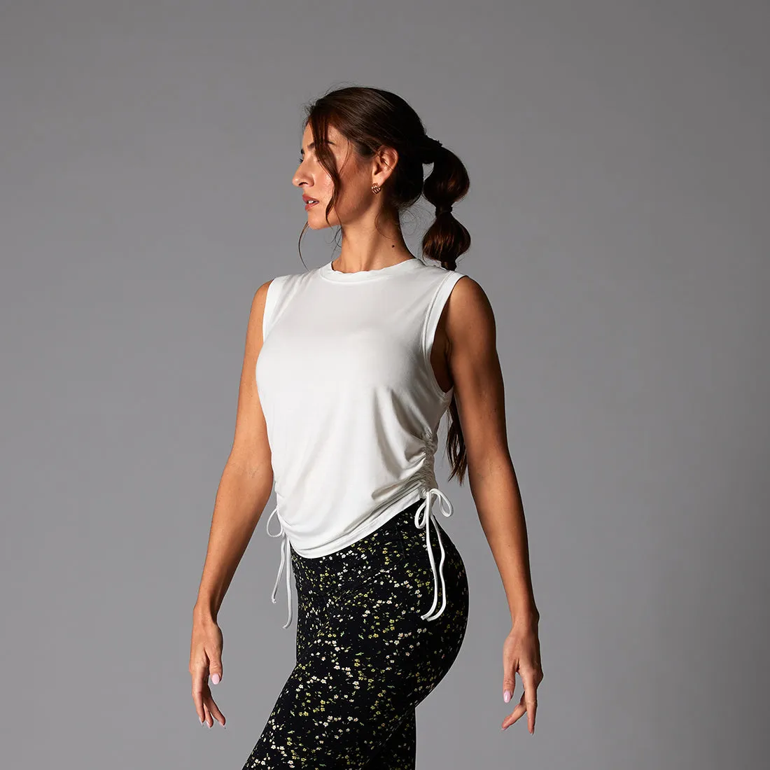 Crop Side Tie Tank sold by Tavi Active product image thumbnail 4