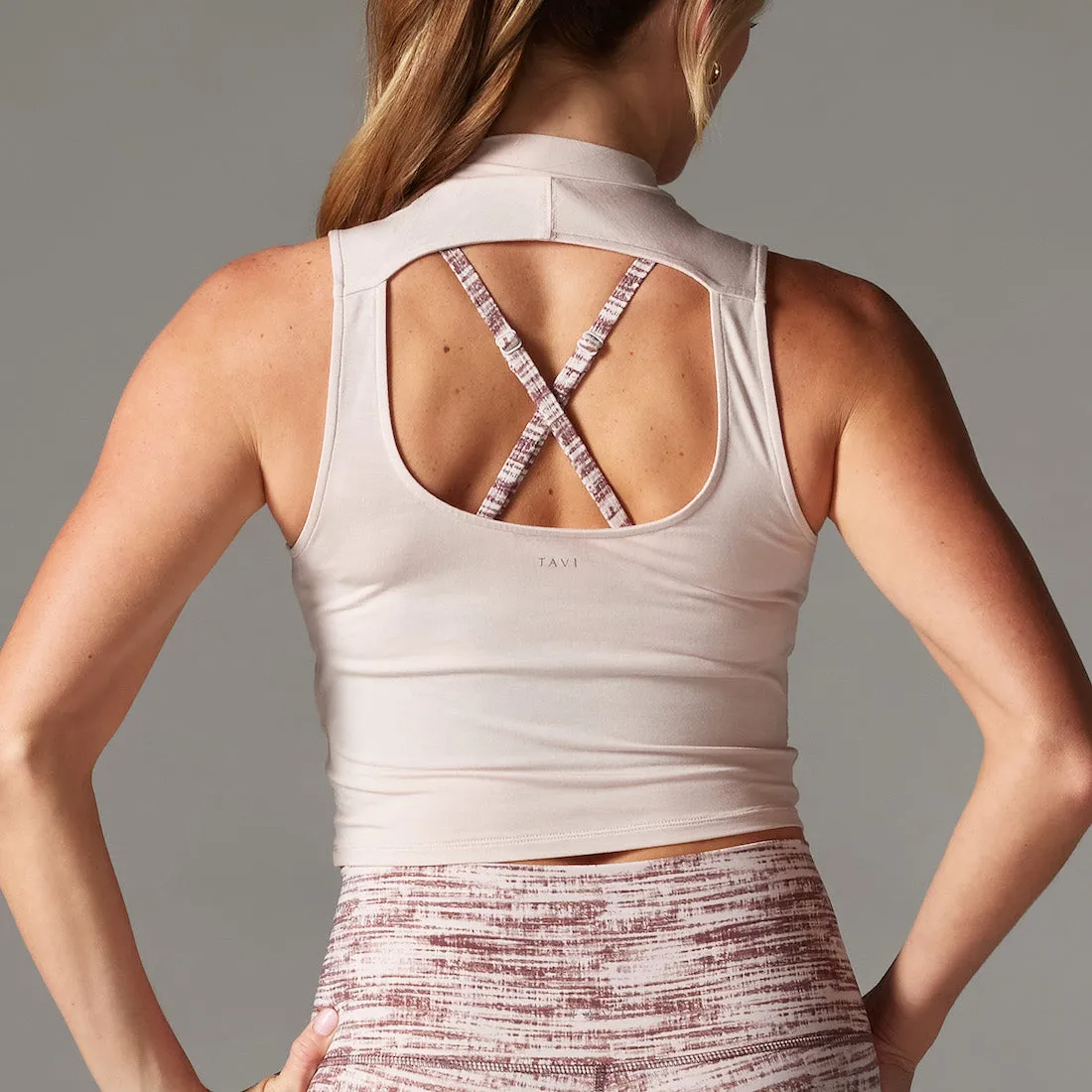 TaviLuxe® Mock Neck Tank sold by Tavi Active product image thumbnail 5