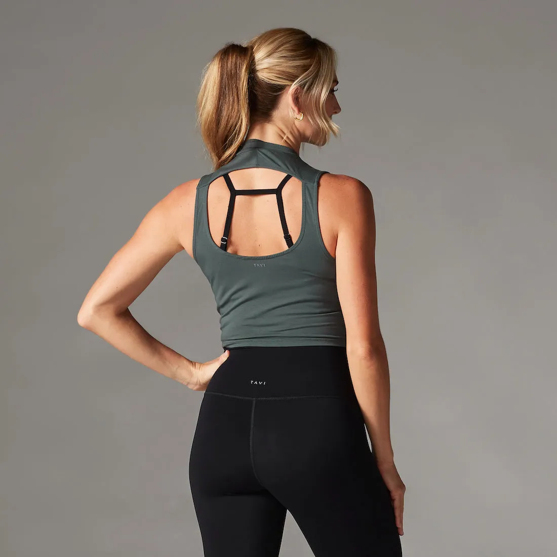 TaviLuxe® Mock Neck Tank sold by Tavi Active product image thumbnail 2