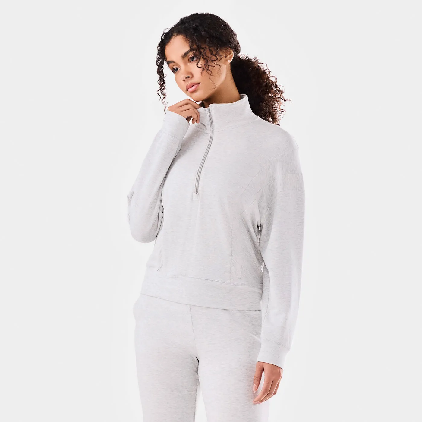 TaviLuxe® 3/4 Zip Cozy Fleece Pullover sold by Tavi Active product image thumbnail 2