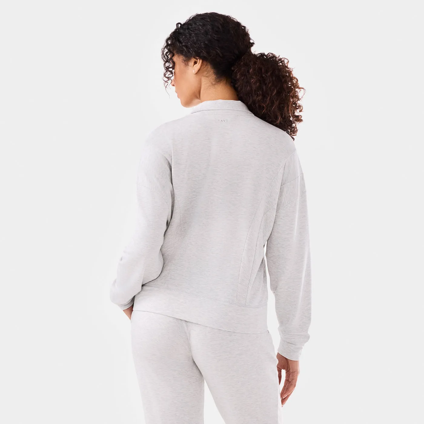 TaviLuxe® 3/4 Zip Cozy Fleece Pullover sold by Tavi Active product image thumbnail 5