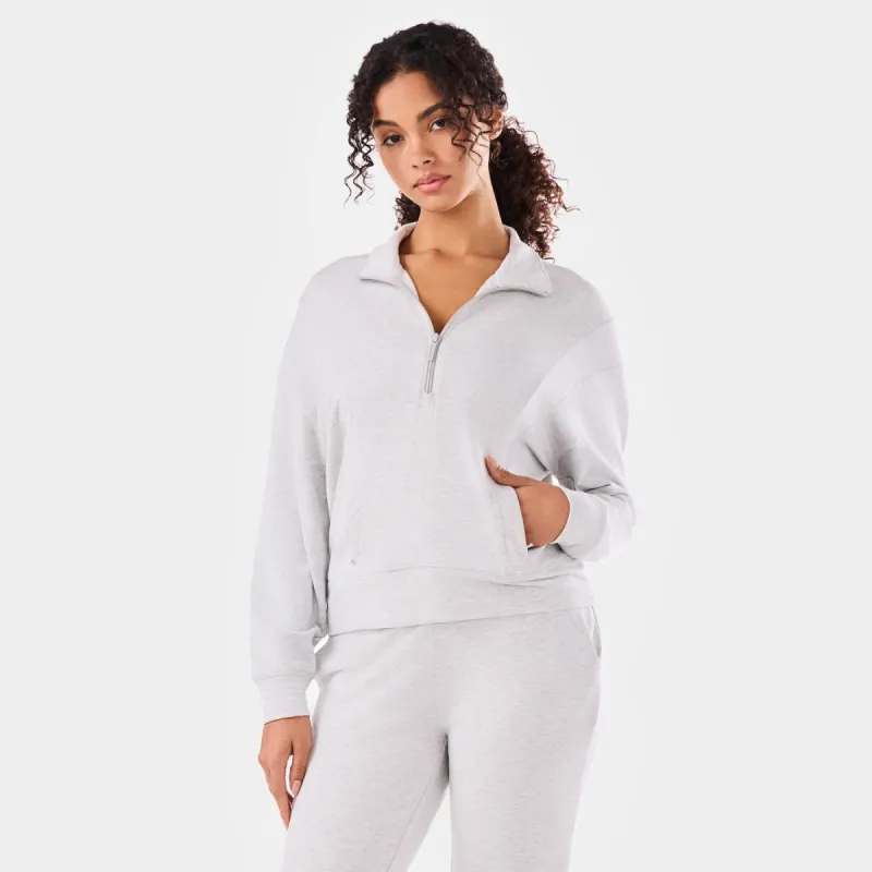 TaviLuxe® 3/4 Zip Cozy Fleece Pullover sold by Tavi Active