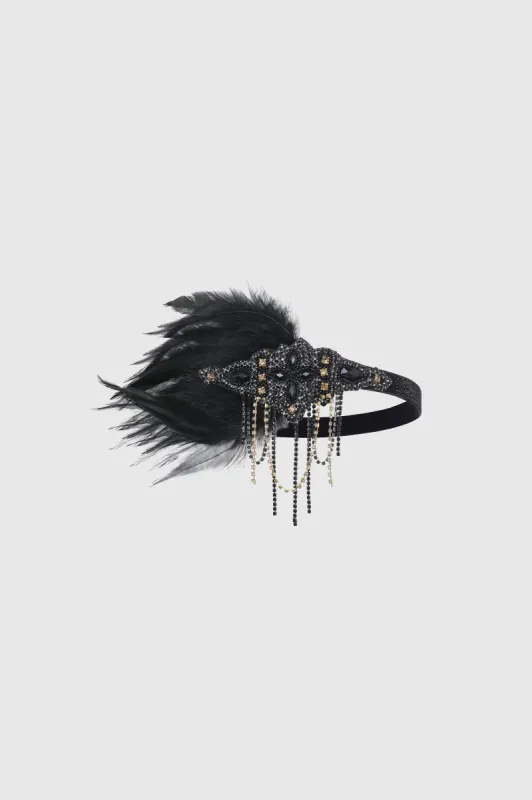 Glitter Rhinestone Chain Headband sold by BABEYOND