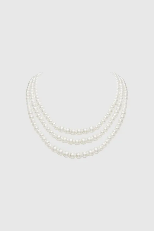 Remarkable Multi Strand Pearl Necklace sold by BABEYOND