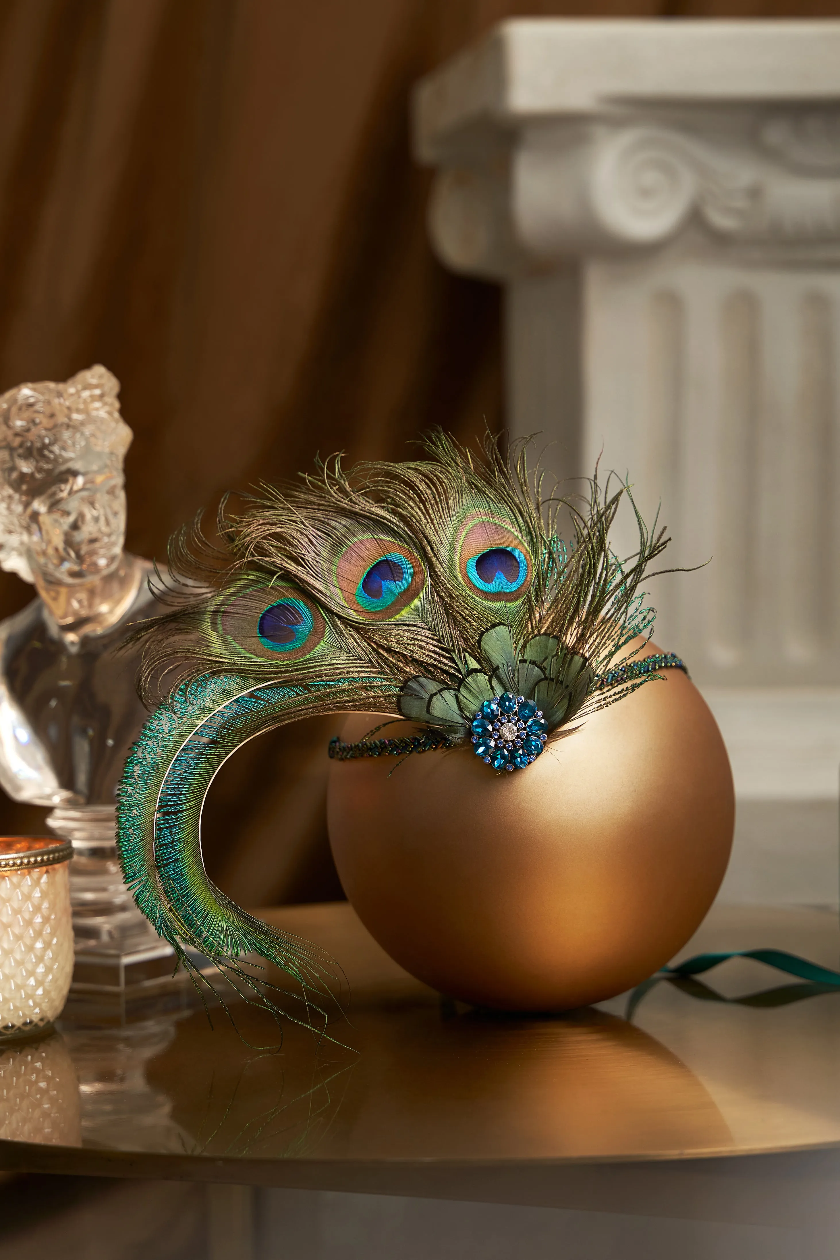 Nymph Peacock Feather Headpiece sold by BABEYOND product image thumbnail 3