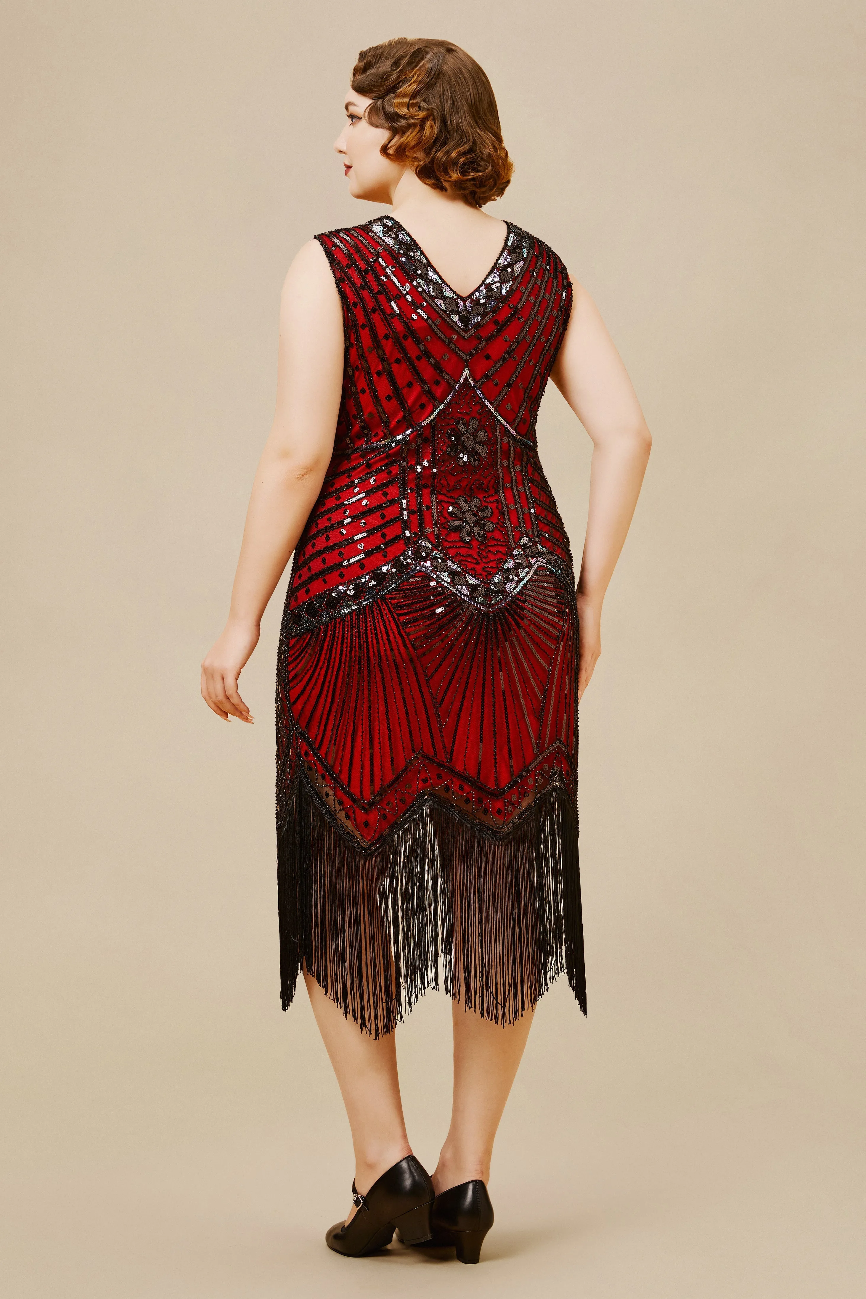 Vintage Sleeveless Cocktail Party Plus Size Dress sold by BABEYOND product image thumbnail 2