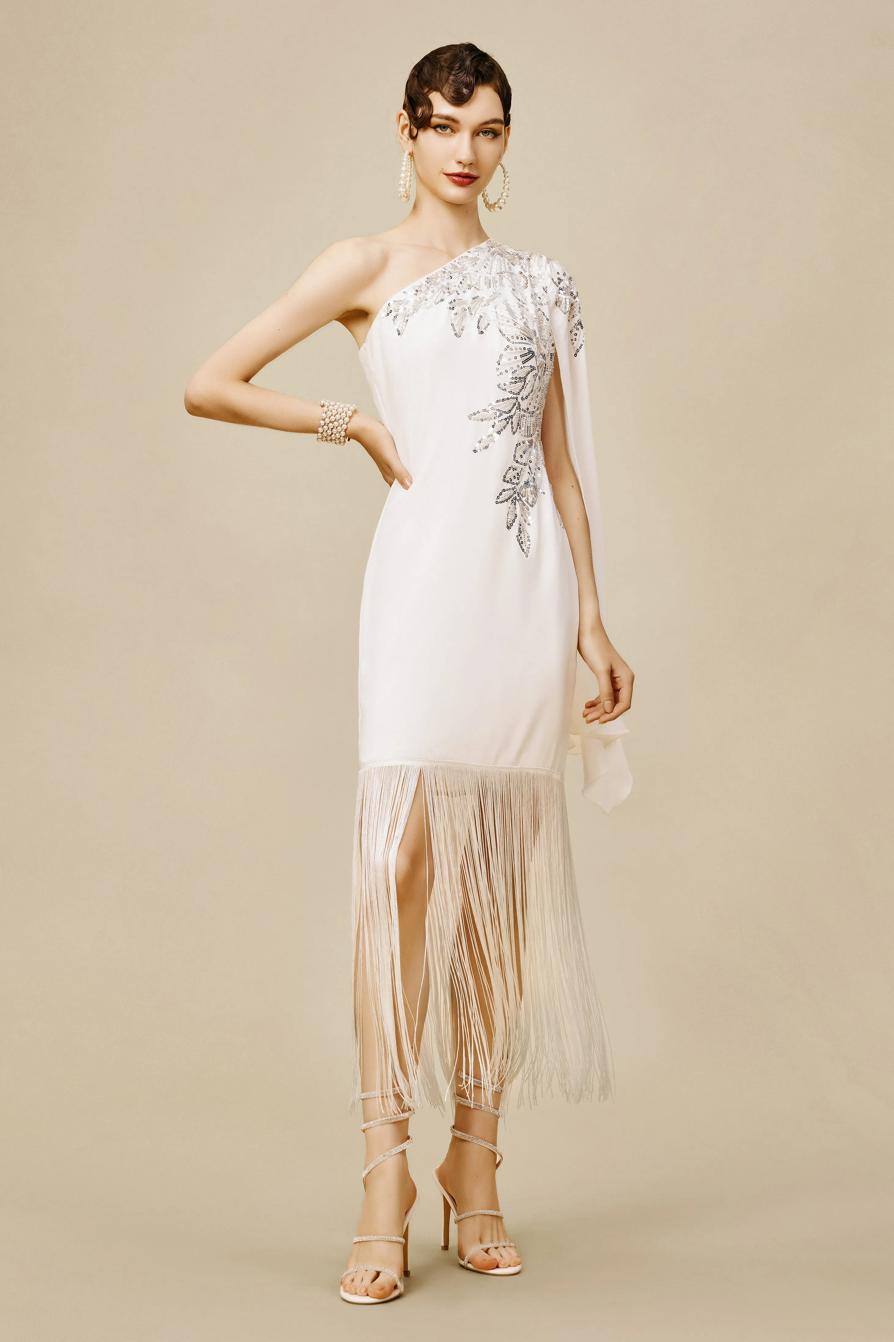 The Story of an Awakening Fringe Crepe Evening Gown sold by BABEYOND product image thumbnail 3