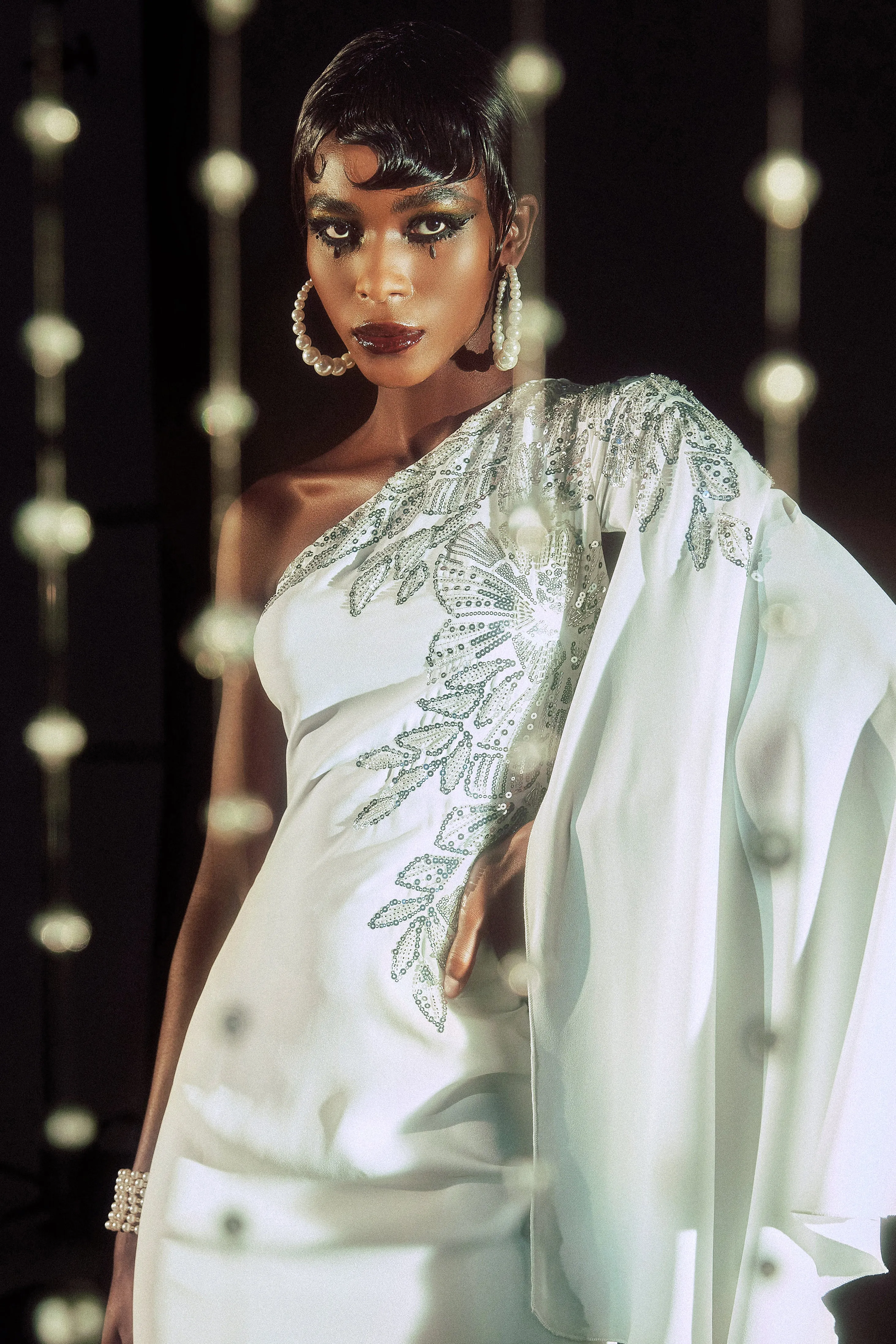 The Story of an Awakening Fringe Crepe Evening Gown sold by BABEYOND product image thumbnail 4