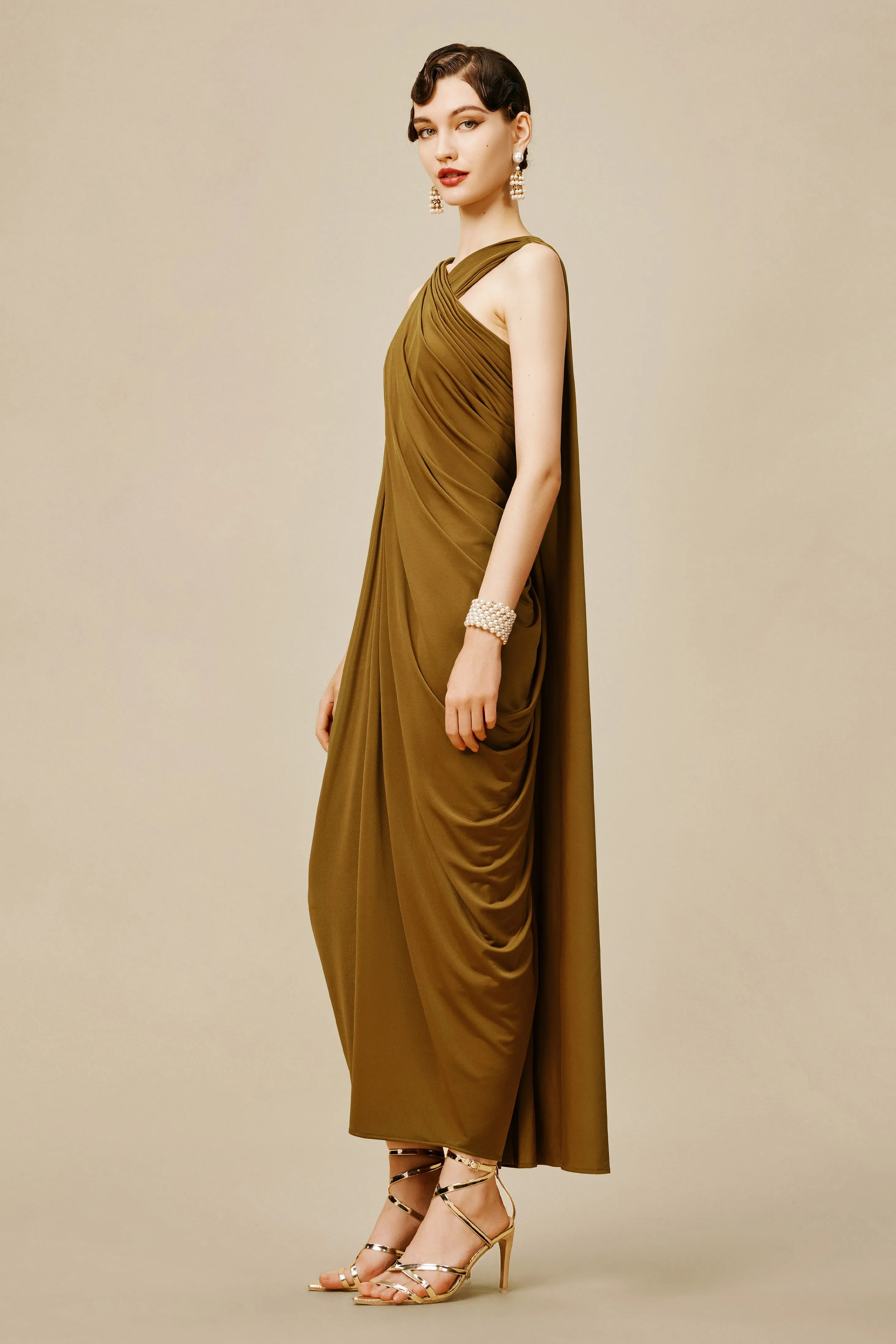 The Story of an Awakening Crisscross-Draped Evening Gown sold by BABEYOND product image thumbnail 5