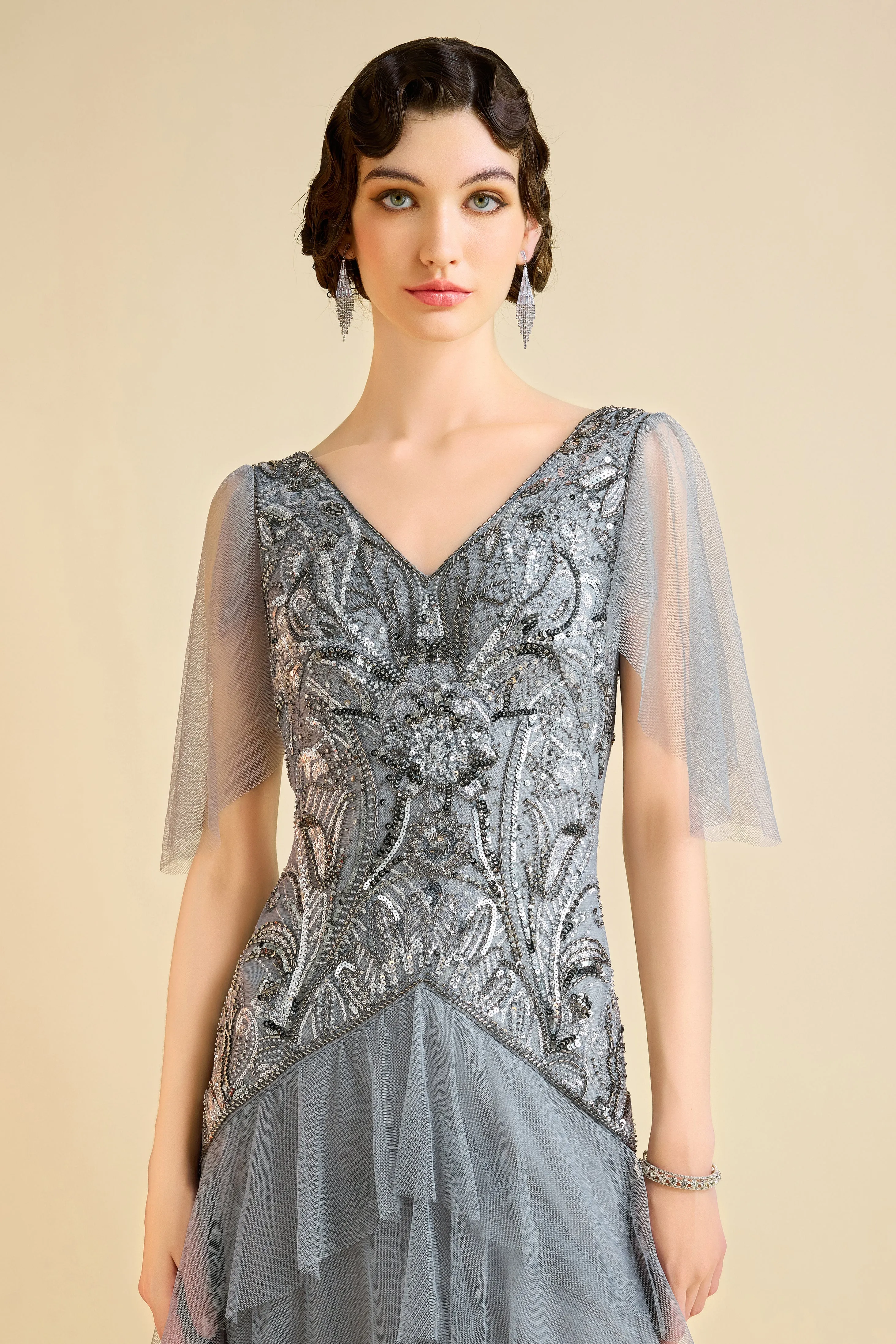 Romantic Irregular Ruffle Hem Evening Gown sold by BABEYOND product image thumbnail 4