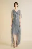 Romantic Irregular Ruffle Hem Evening Gown sold by BABEYOND