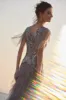 Romantic Irregular Ruffle Hem Evening Gown sold by BABEYOND