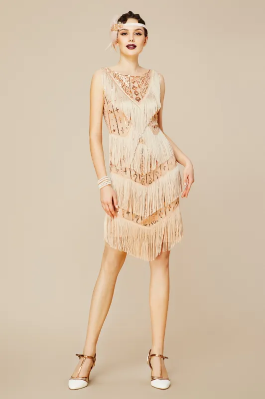 Multi-layer Tassel Sequin Flapper Dress sold by BABEYOND