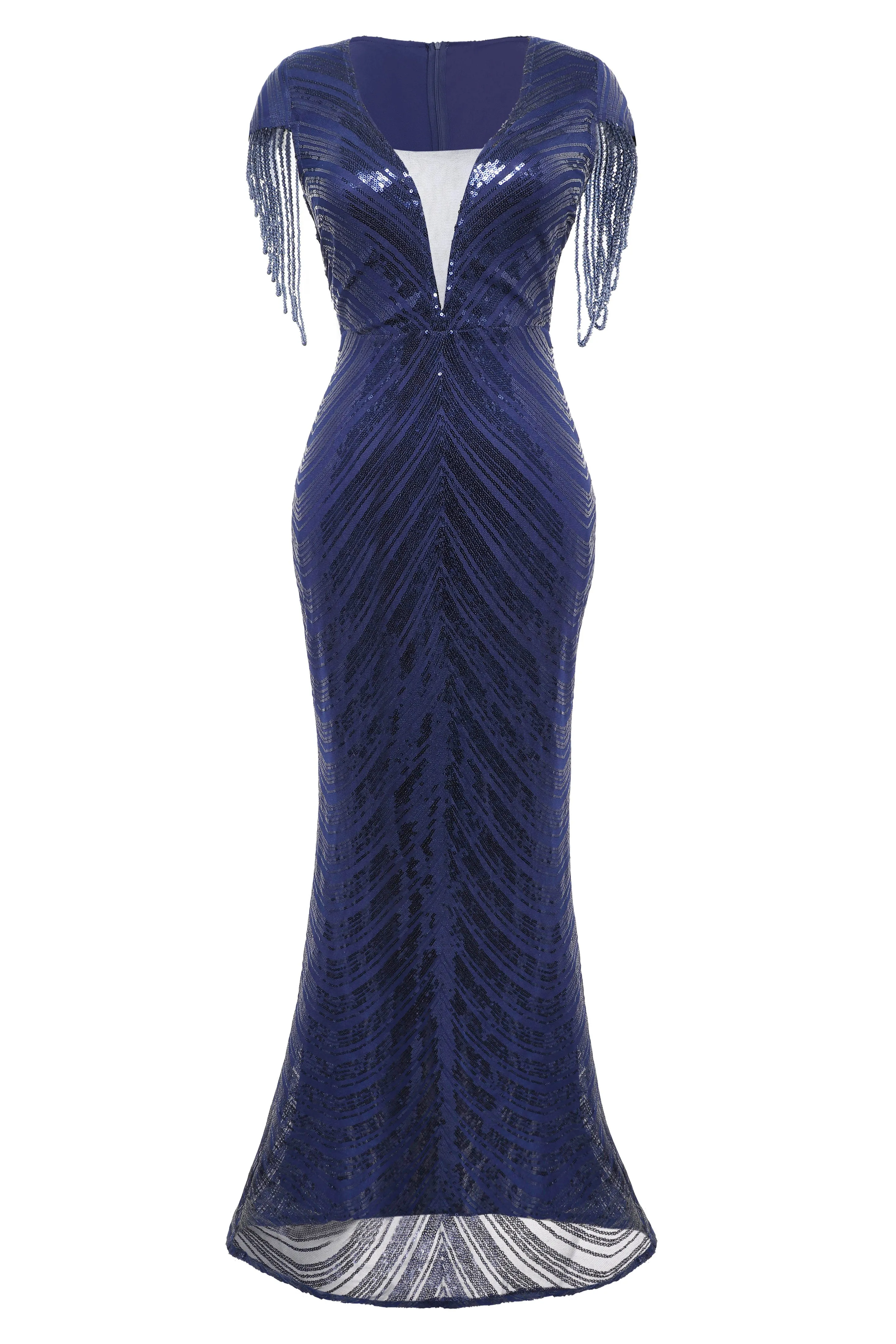 Scoop Neck Iridescent Sequin Dress sold by BABEYOND product image thumbnail 4