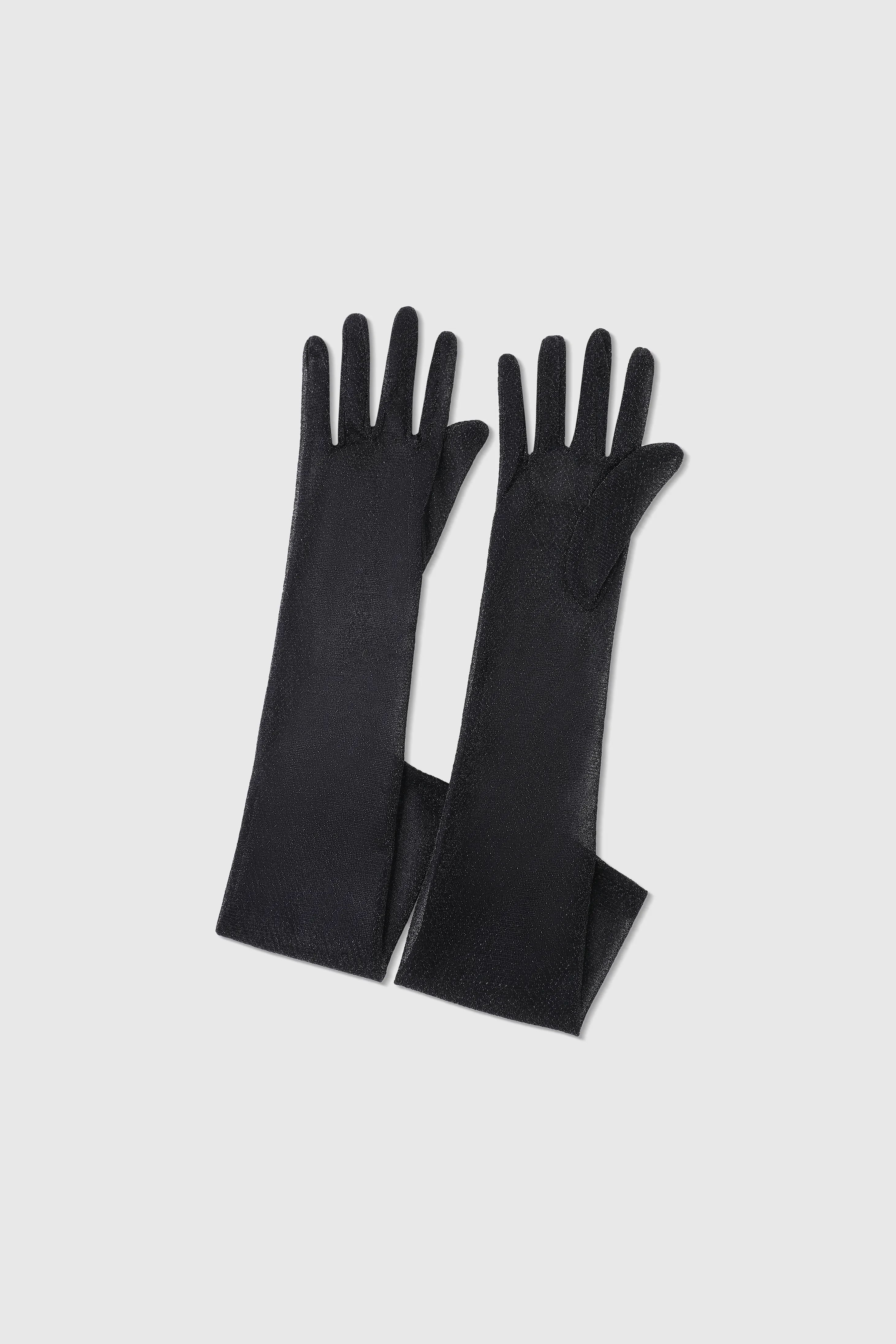 20.5" Glitter Mesh Elbow Length Gloves sold by BABEYOND