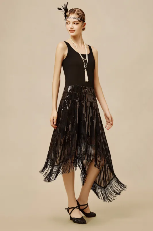 Classic 20s H-line Two-Piece Day Dress sold by BABEYOND