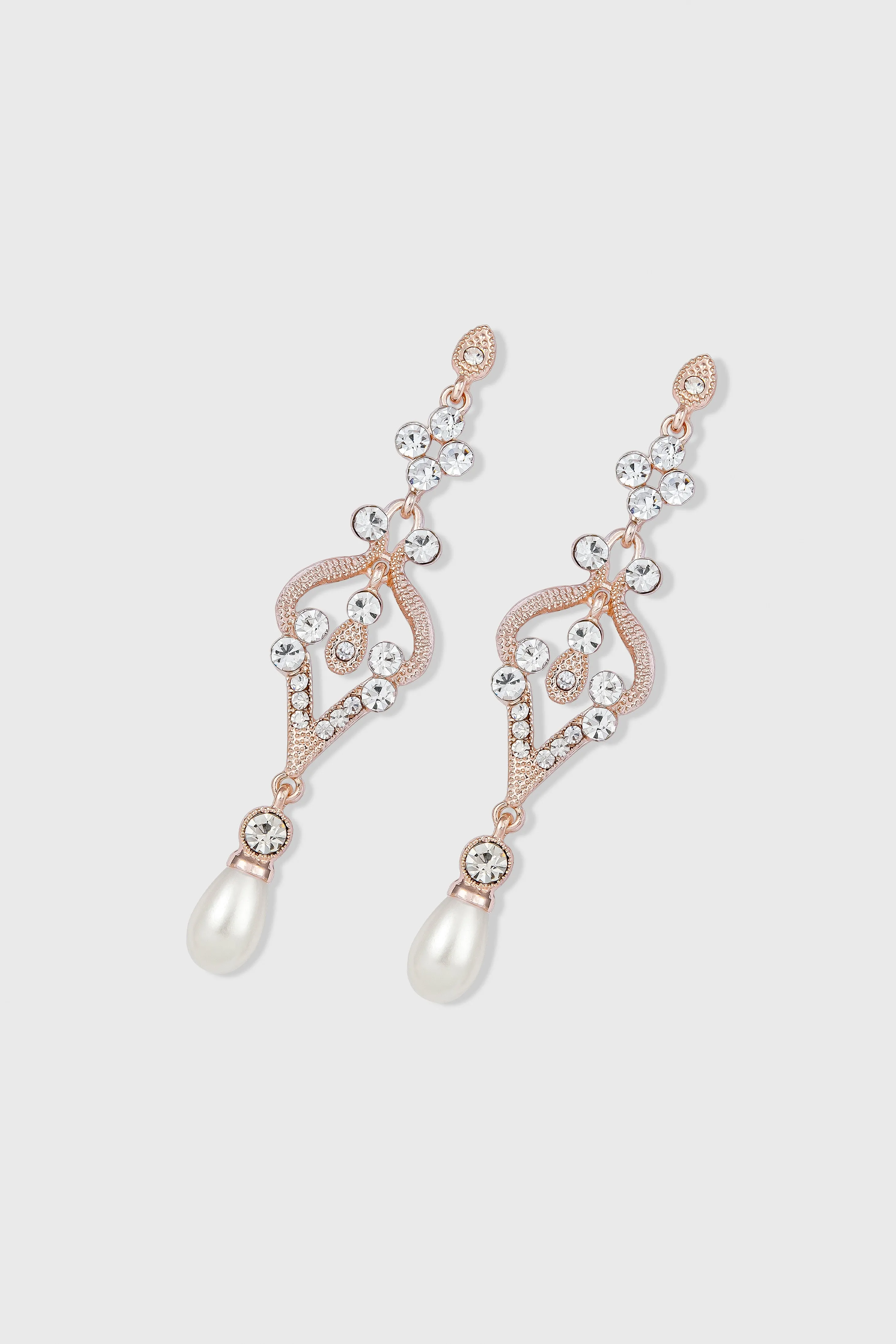 Elegant Retro Crystal Embellished Earrings sold by BABEYOND product image thumbnail 3