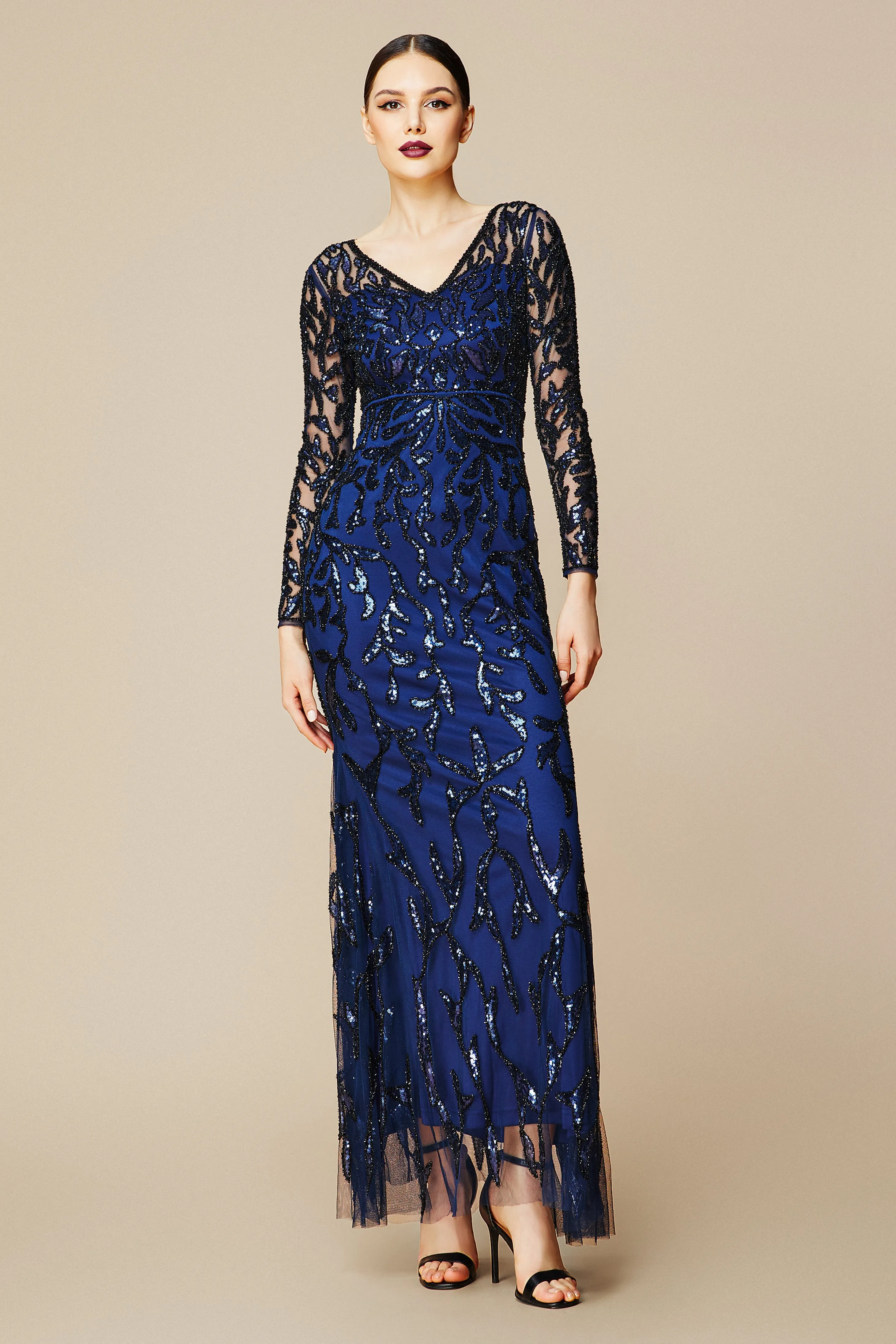 V Neck Sequin Bodycon Fitted Dress sold by BABEYOND