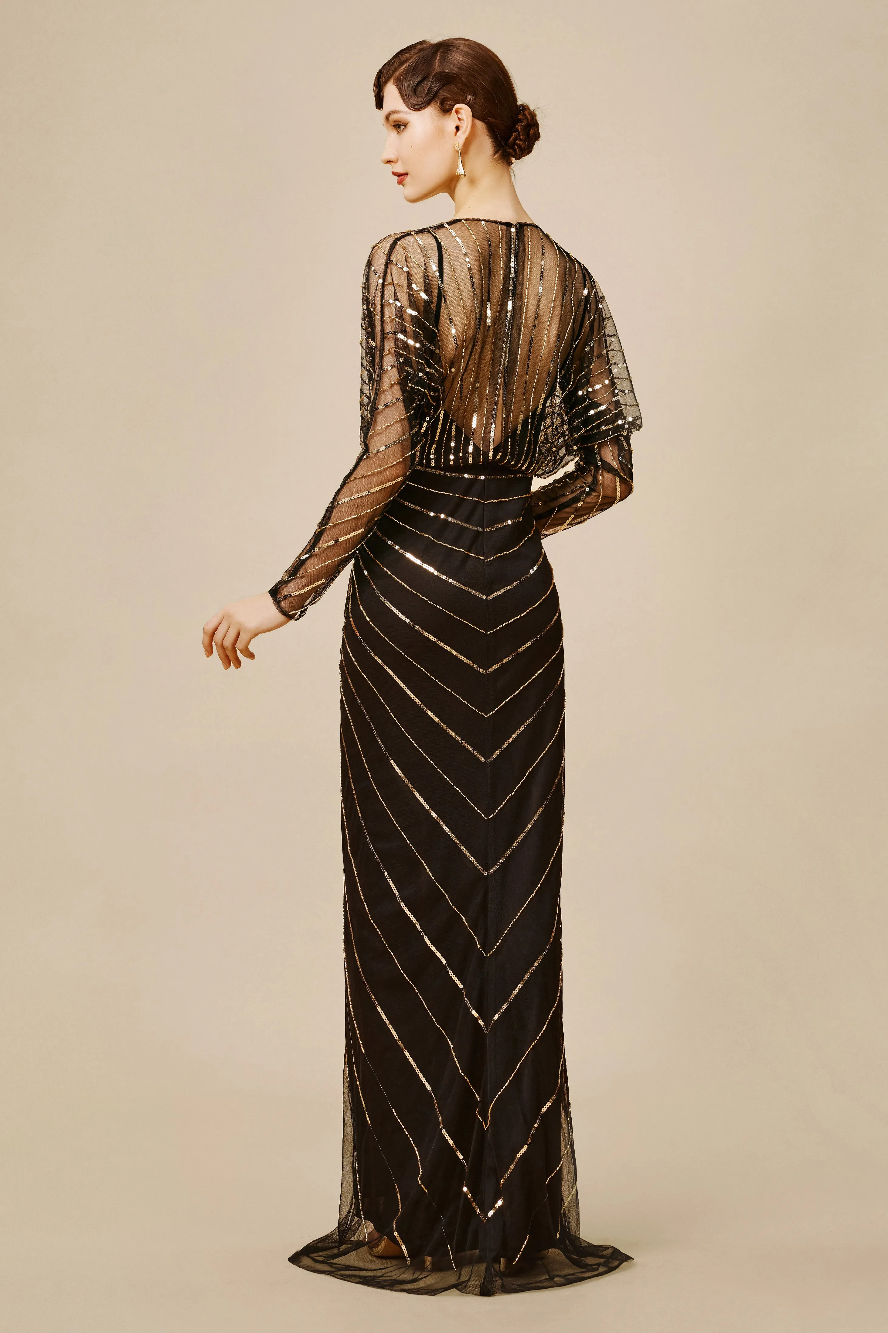 Zouzou Crystal-Encrusted Plus Size Evening Gown sold by BABEYOND product image thumbnail 3