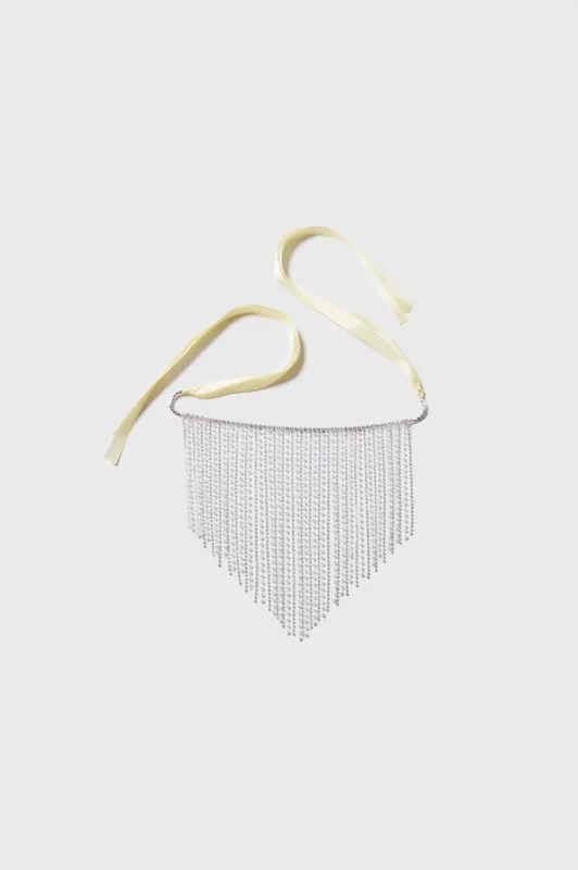 Unique Pearl Rhinestone Chain Mask sold by BABEYOND