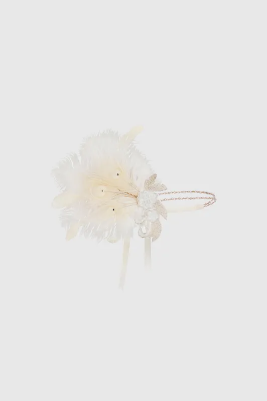 Gorgeous Beaded Feather Hairband sold by BABEYOND