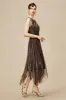 Zouzou Metallic Beading Flapper Dress sold by BABEYOND