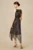 Zouzou Metallic Beading Flapper Dress sold by BABEYOND