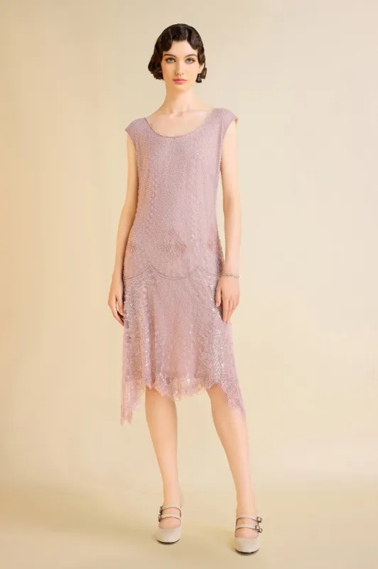 Chic Cap Sleeve Beaded H-Line Cocktail Dress sold by BABEYOND