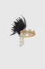 Crystal Beaded Feather Headband sold by BABEYOND