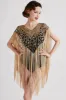 Heart Shaped Long Fringed Sequin Shawl sold by BABEYOND
