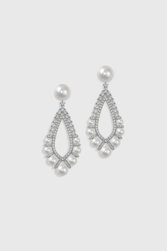 Vintage Teardrop-Shaped Pearl Earrings sold by BABEYOND