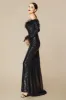 Elegant Sequin Feather Mermaid Dress sold by BABEYOND
